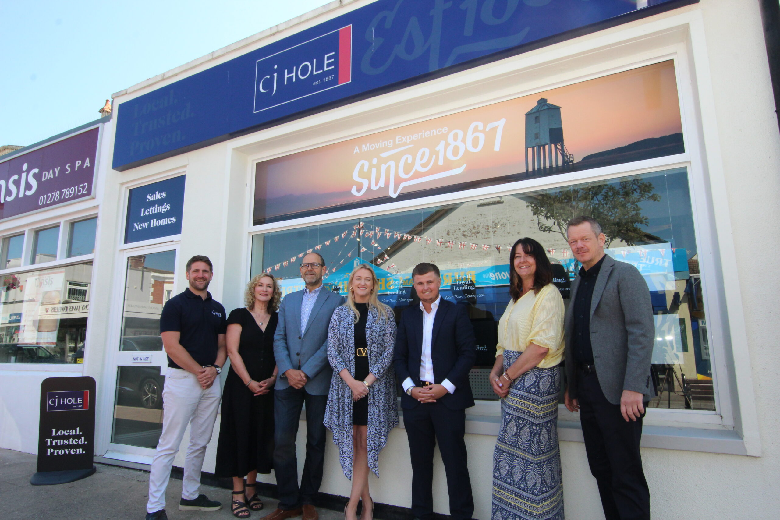 Exterior view of CJ Hole Burnham-on-Sea Estate Agents.