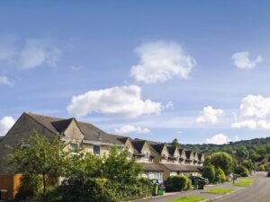 An exterior view of the CJ Hole estate agent office in Quedgeley.