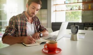 Landlord reviewing rental market data and documentation ahead of a potential Section 13 rent increase challenge