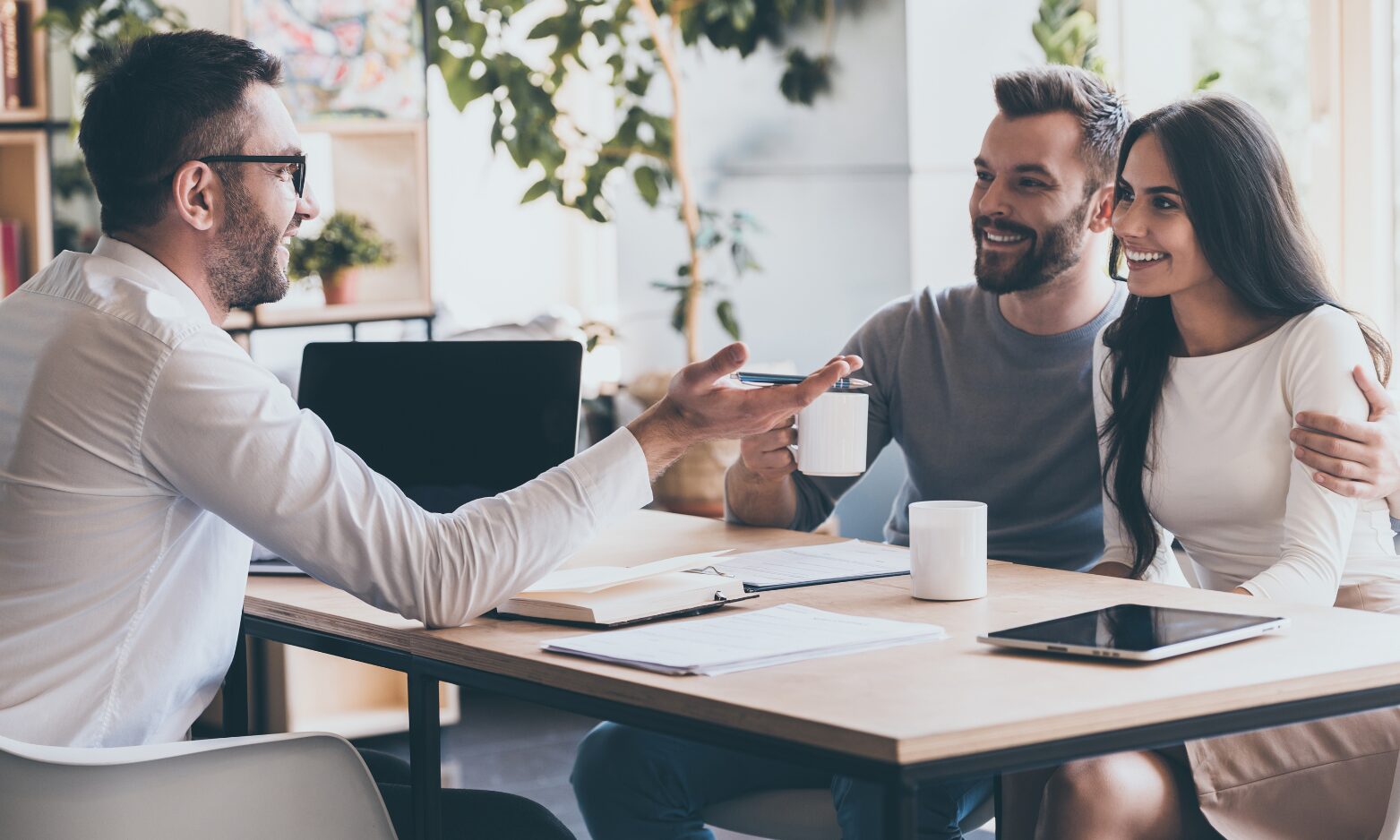 A landlord meeting with a letting agent to discuss rental property management and the Renters' Rights Act in Brislington.