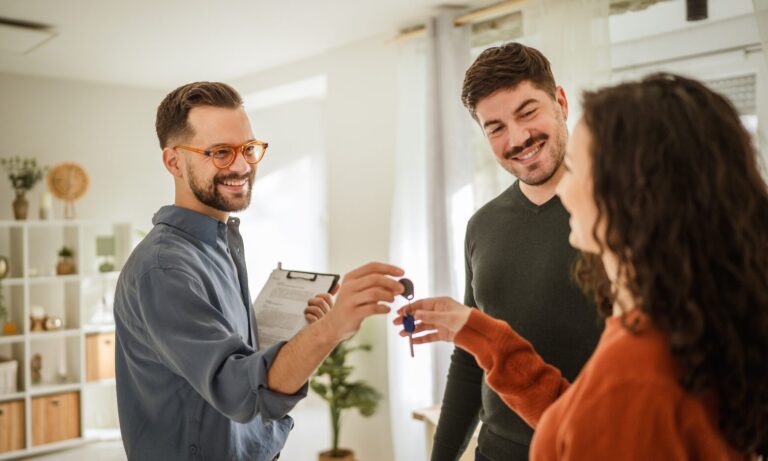 A letting agent discussing the Renters' Rights Act and rental property compliance with landlords in Southville.