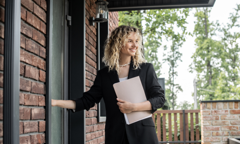 Southville letting agent visiting a rental property